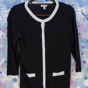 Beautiful Black and White Cardigan
